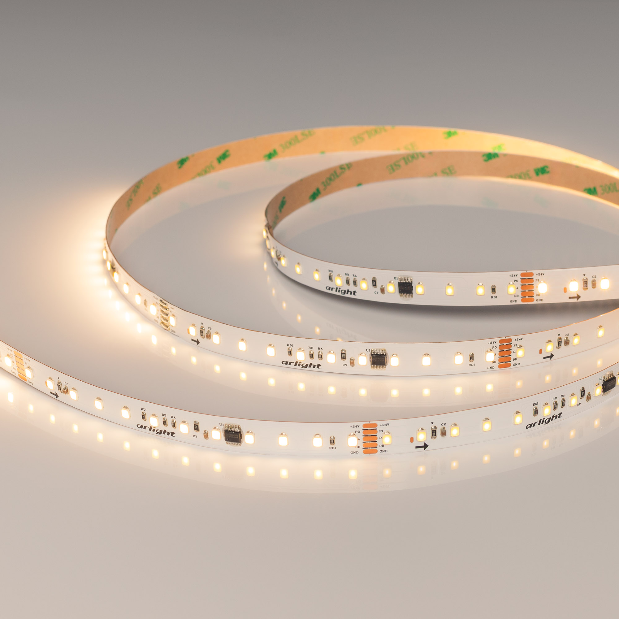 Лента DMX-A96-12mm 24V Warm2700-PX12 (14 W/m, IP20, 5m) (Arlight, CRI>90)